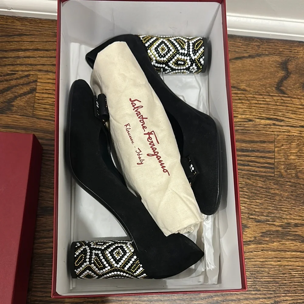 Salvatore Ferragamo Black Women's Shoes - Picture 10 of 11